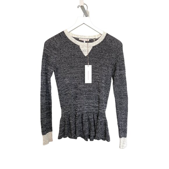 Rebecca Taylor Marled Peplum Sweater